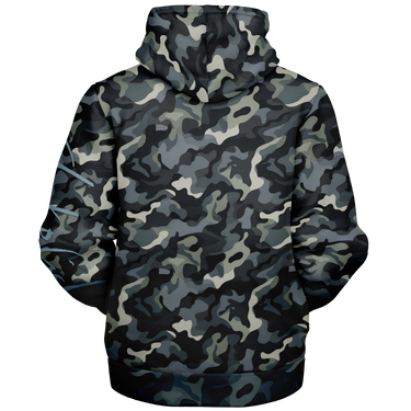 Chokefish™ Microfleece Zip-Up Hoodie Camouflage-007B